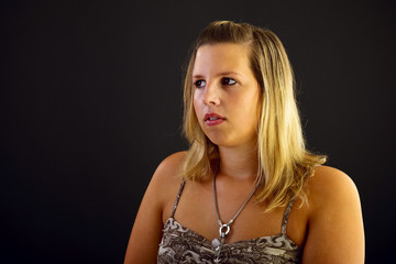 Young blond woman