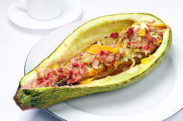 Stuffed zucchini