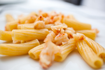 Pasta with shrimps