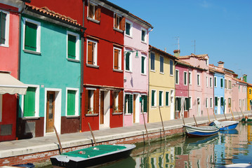 Obraz na płótnie Canvas Domy Laguna - Wenecja - Włochy 035