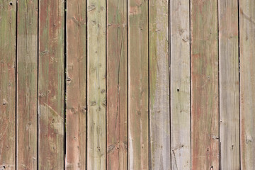 Close up of gray wooden fence panels