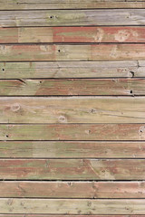 Obraz premium Close up of gray wooden fence panels