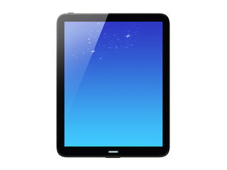 High-detailed tablet pc on white background, 3d render.