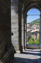 Gubbio Umbria Italy detail color image