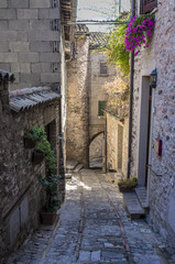 Old street view color image