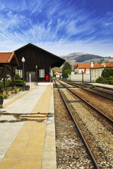 Fototapeta na wymiar old train station