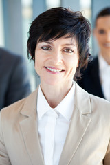 mid age businesswoman closeup portrait