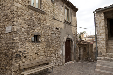 Fototapeta na wymiar Castropignano, Molise-stara wieś