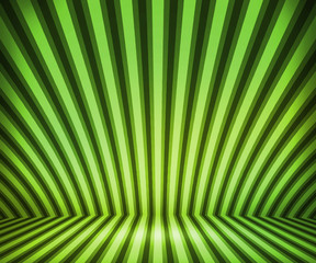 Green Striped Background Show Room