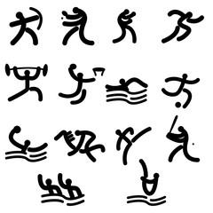 Sport green grass on white background