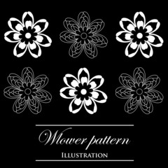 Vector flowers patterns