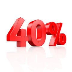 40% Rabatt - 3D Schrift