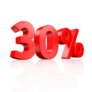 30% Rabatt - 3D Schrift