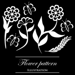 Vector flowers patterns