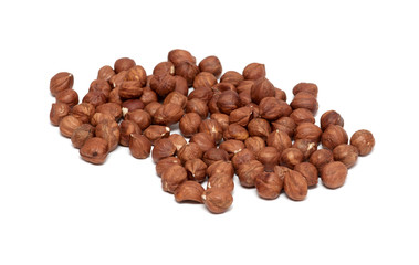 Hazelnuts Isolated on White Background