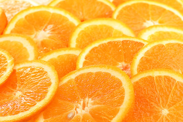 Oranges close up