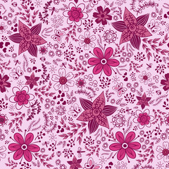 Floral seamless wallpaper print
