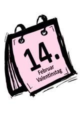 Kalender - Valentinstag 14. Februar