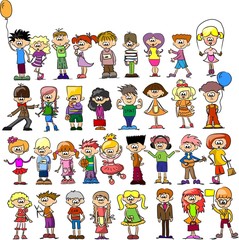 Симпатичные счастливые дети