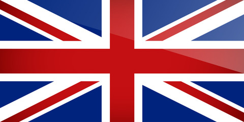 United Kingdom Flag. Vector illustration.