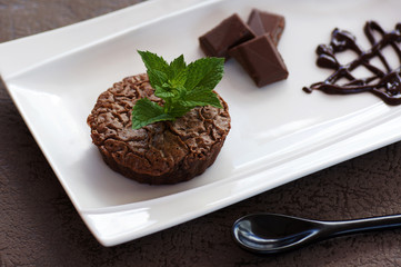 moelleux au chocolat et à la menthe 1