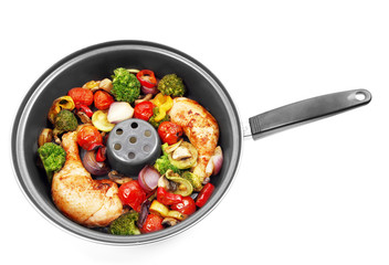 Roasted chicken with vegetables