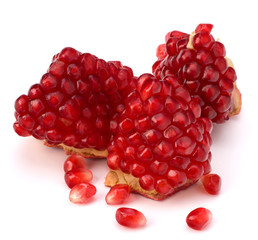 Ripe pomegranate piece