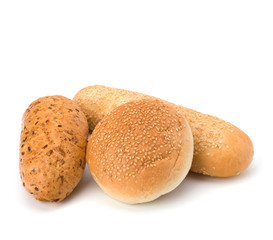 Bread loafs and buns variety