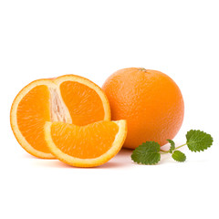 Orange and citron mint leaf