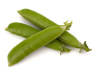 Fresh green pea pod