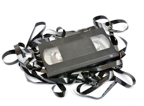 Old  vhs video cassette