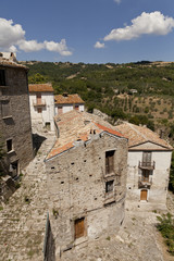 Fototapeta na wymiar Civitacampomarano, Molise-stara wieś