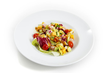 Salad on a plate