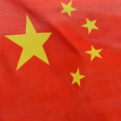 wavy China flag