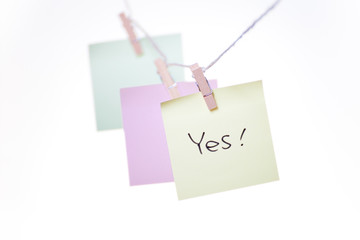 office objects note Yes!