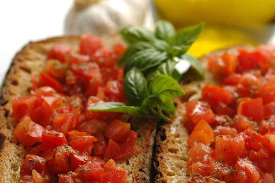 Bruschetta con pomodori- Bruschetta with  tomatoes