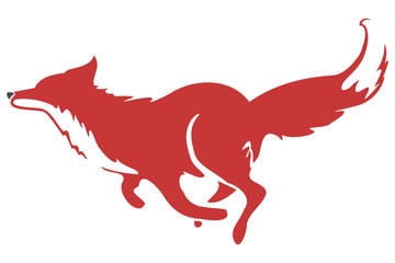 Running Fox Icon 03
