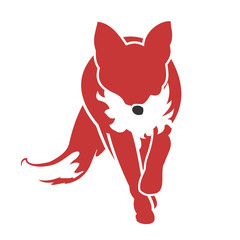 Running Fox Icon 02