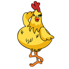 Daft Chicken Cartoon 02