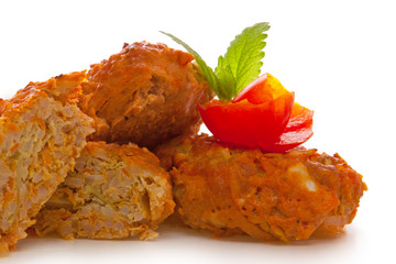 Gemüsefrikadellen mit Hackfleisch