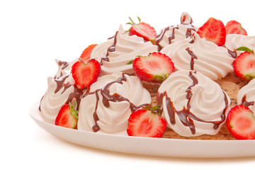 strawberry  meringue pie  