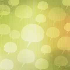 Comment icon on old paper background and pattern