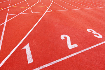 Running track start line