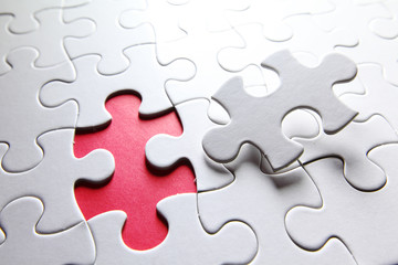 Fototapeta premium puzzle with missing piece