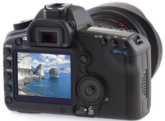 falaises de Bonifacio sur appareil photo numérique