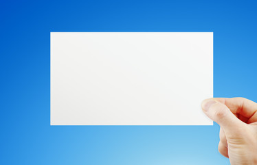 Fototapeta premium Hand holding paper