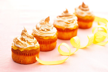 Cupcakes with whipped cream