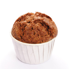 Muffin isolated on white