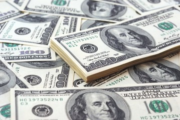 Fototapeta premium Dollar bank note money background