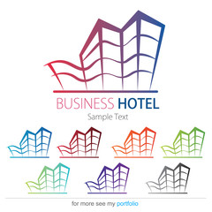 Company (Business) Logo Design, Vector, Hotel, Resort, Building